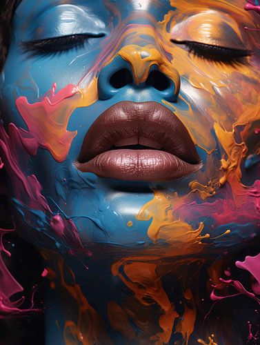 Visions in Liquid Colour | paint | woman