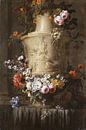 Marmorvase mit Blumengirlande, Jean-Baptiste Monnoyer von Meisterhafte Meister Miniaturansicht