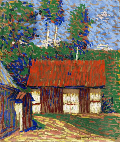 Rood Dak, ARTHUR SEGAL, 1910