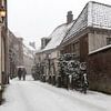 klassieke sneeuwfoto in de straatjes van Amersfoort sur Dennisart Fotografie
