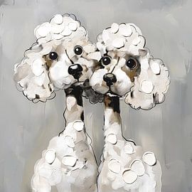 Silly Poodles by Jacky
