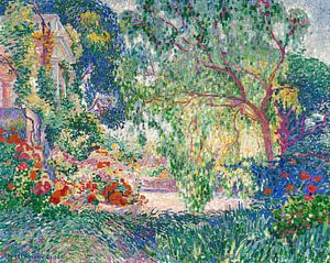 Henri-Edmond Cross - Der falsche Pfefferbaum (Provence) (1907).