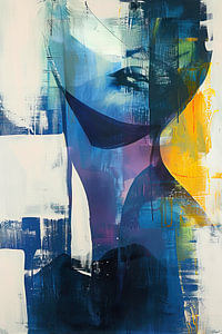 Frau in Farben