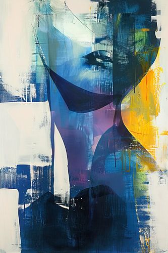 Frau in Farben