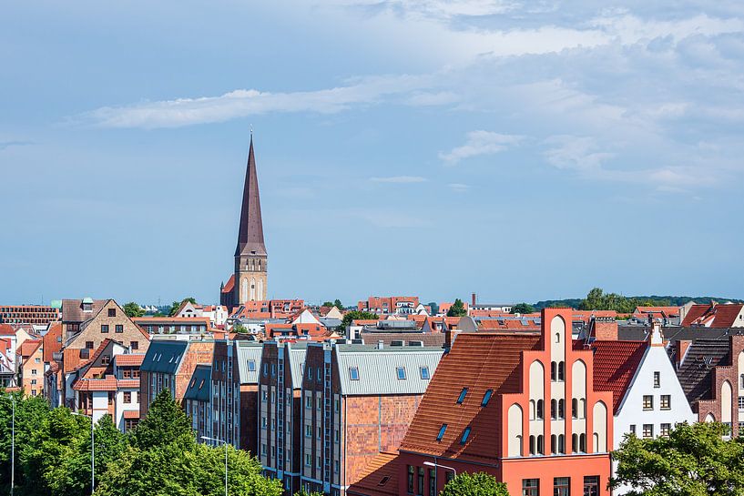 View of historical buildings in the Hanseatic City of Rostock by Rico Ködder