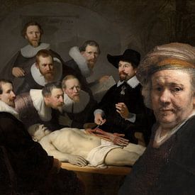Rembrandt visits the anatomy lesson by Eigenwijze Fotografie