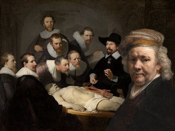 Rembrandt visits the anatomy lesson by Eigenwijze Fotografie