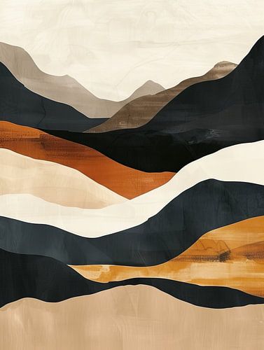 Œuvre d'art minimaliste boho