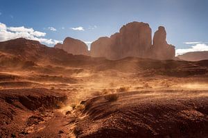 Dans la tempête de sable sur Martin Podt