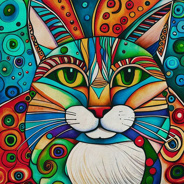 Meow-some Paintings of Crazy Cats by Jan Keteleer