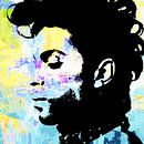 Portrait abstrait de Prince en différentes couleurs par Art By Dominic Aperçu