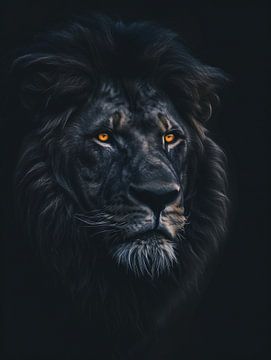 Close-up van een leeuw van fernlichtsicht