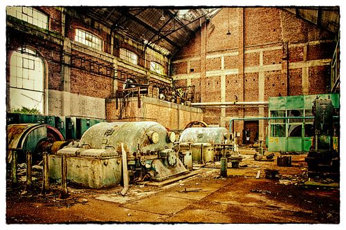Abandoned compressor hall coal mine Attic (B)