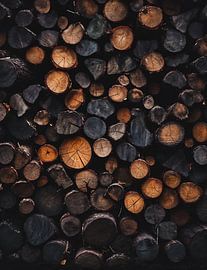 Gestapeltes Holz