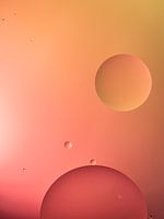 Drops of oil on water