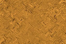 Goldene metallische Abstraktion 2. Modernes abstraktes Muster von Dina Dankers
