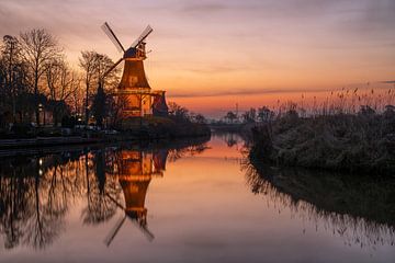 Twin mills of Greetsiel, East Frisia, Germany by Alexander Ludwig