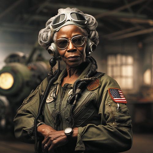 Dream big - Schwarze Pilotin