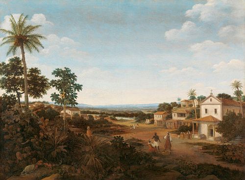 Landscape in Brazil, Frans Jansz Post