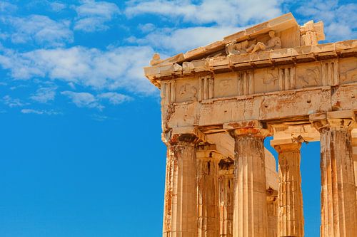 Detail van de Parthenon tempel