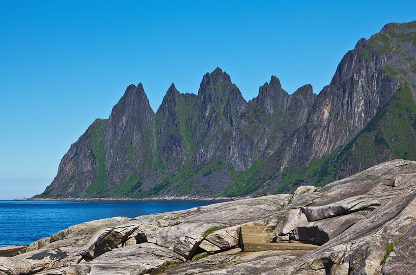 Mountains on the island of Senja by Anja B. Schäfer