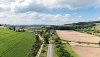 Drone panorama van het Miljoenenlijntje bij de Eyserhalte van John Kreukniet thumbnail