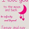 I love you canvas by Pim Michels