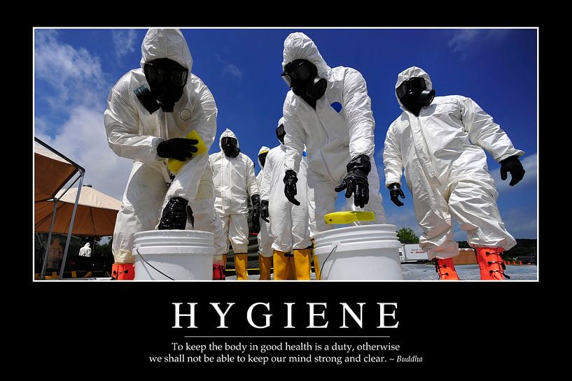 STK107123M-Hygiene: Inspirierendes Zitat und Motivationsposter von Stocktrek Images