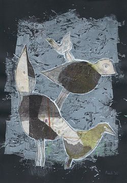 Abstrakte Vogelmalerei