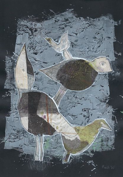 Abstrakte Vogelmalerei von @Unique