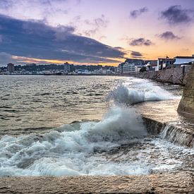 Sunset at Jersey Beach2 von Henry van Schijndel