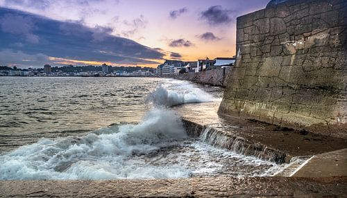 Sunset at Jersey Beach2 van Henry van Schijndel