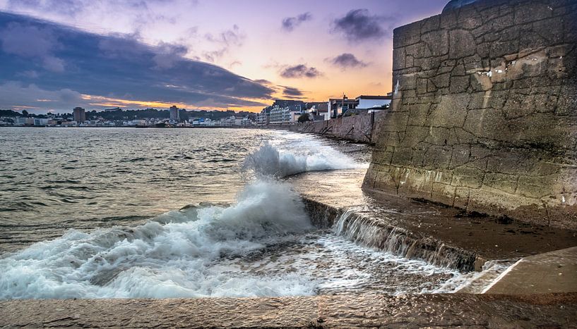 Sunset at Jersey Beach2 by Henry van Schijndel