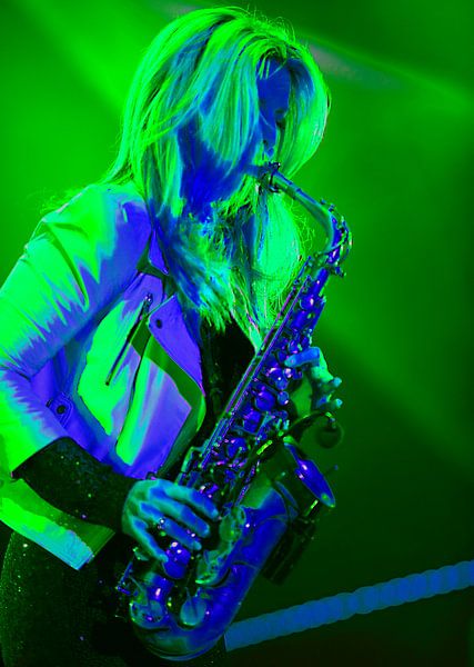 The Saxophone Player van Brian Morgan