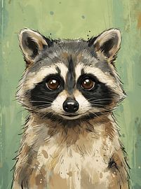 raccoon by HUGO