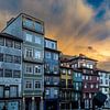 Zonsondergang in Porto van Dirk Rüter