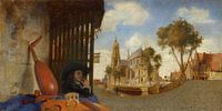 Une vue de Delft, Carel Fabritius par Des maîtres magistraux Aperçu