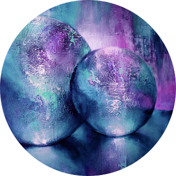 Lichtspel turquoise-violet