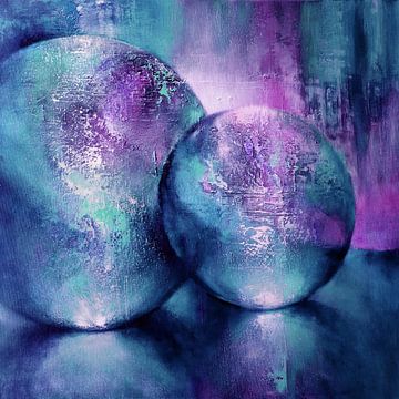 Lichtspel turquoise-violet van Annette Schmucker