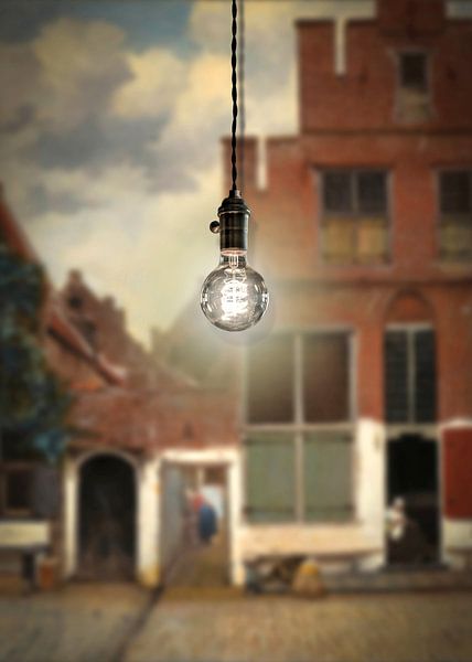 The Little Street - a well-lit Vermeer painting by Marja van den Hurk