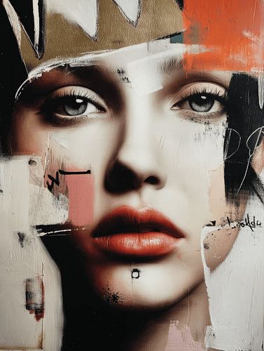 Street art portrait by Carla Van Iersel