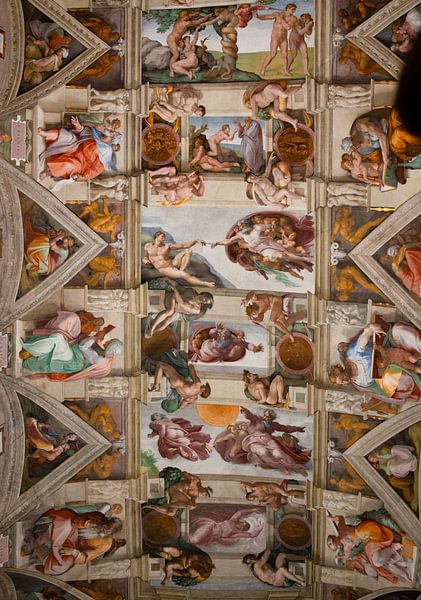 Ceiling painting Sistine Chapel by Kim Meijer