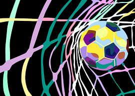 Fußball in der Pop-Art von IHSANUDDIN .