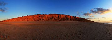 Sylt - Panorama de la falaise rouge