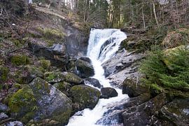 Imposing and beautiful Triberg Waterfalls in the Black Forest by creativcontent