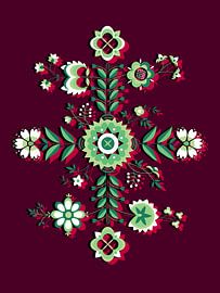 Scandinavisch bloemmotief van Studio Mattie