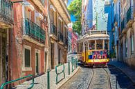 Straßenbahn in Lissabon von Antwan Janssen Miniaturansicht