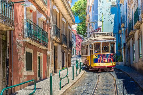 Tram in Lissabon