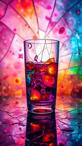 Profondeur et lumière capturées dans le verre et la couleur