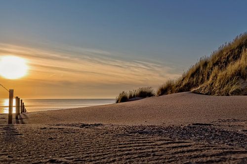 Zonsondergang strand